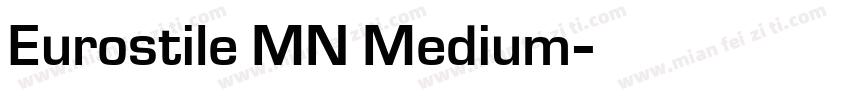 Eurostile MN Medium字体转换